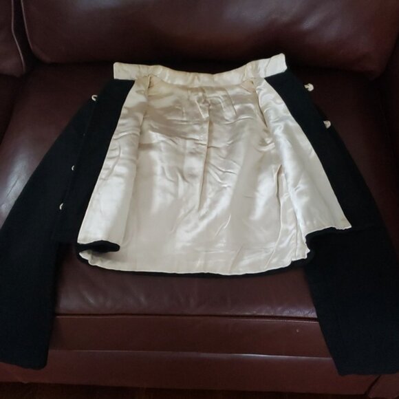 Vintage 60's Cropped Mandarin Style Collar Bolero Jacket Size Medium - Picture 12 of 16